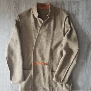 Haute Couture - Mandarin Collar - Wool Cardigan